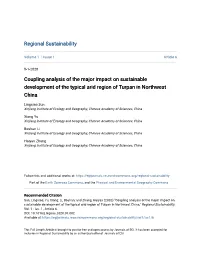 Coupling Analysis of the Major Impact on Sustainable Development of the Typical Arid Region of Turpan in Northwest China