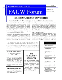 Fauw Forum Page University of Waterloo