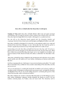 Berry Bros. & Rudd Sells the Glenrothes To