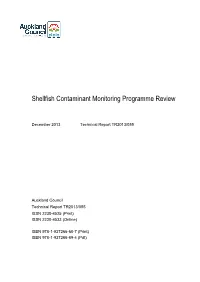 Shellfish Contaminant Monitoring Programme Review