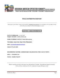 Final Distribution Report