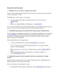 Frequently Asked Questions