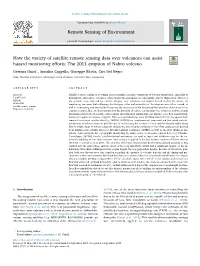 How the Variety of Satellite Remote Sensing Data Over Volcanoes Can Assist Hazard Monitoring Eﬀorts: the 2011 Eruption of Nabro Volcano T