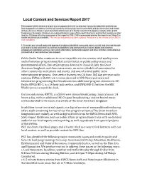 Local Content and Services Report 2017