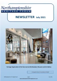 NEWSLETTER July 2021