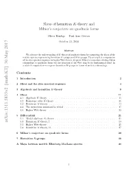 Slices of Hermitian K-Theory and Milnor's Conjecture on Quadratic Forms