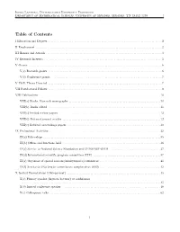 Table of Contents