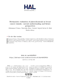 Mechanistic Evaluation of Phytochemicals