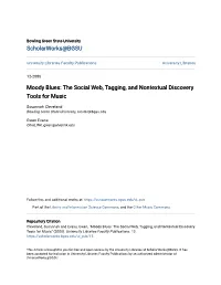 Moody Blues: the Social Web, Tagging, and Nontextual Discovery Tools for Music
