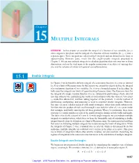 Multiple Integrals