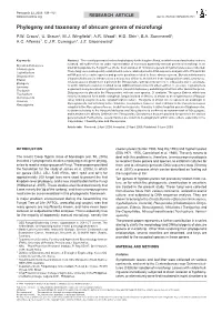Phylogeny and Taxonomy of Obscure Genera of Microfungi
