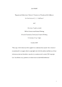 'Rapport and Subversion: Mesmer's Treatment of Paradis and Its Influence