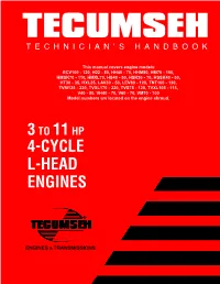 4-Cycle L-Head Engines