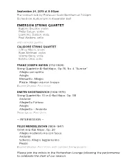 Emerson String Quartet