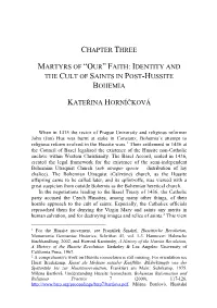 Faith: Identity and the Cult of Saints in Post-Hussite Bohemia