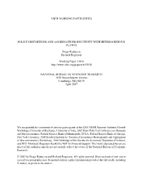Policy Distortions and Aggregate Productivity with Heterogeneous Plants
