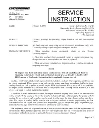 Service Instruction No