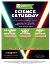 The Science of Star Wars ™ Escape from Tatooine SWAMPS Of