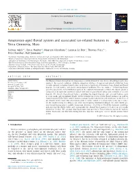 Amazonian-Aged Fluvial System and Associated Ice-Related Features in Terra Cimmeria, Mars