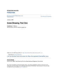 Green Brewing: Part One