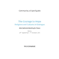 Program of Rome Event