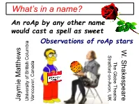 A Roap by Any Other Name Would Cast a Spell As Sweet [PDF]