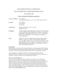 Course Information and Lecture Programme