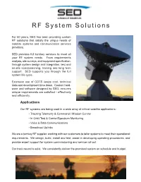 RF System Solutions