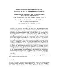 Superconducting Transition Edge Sensor Bolometer Arrays for Submillimeter Astronomy