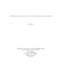 TIME and ETHOS in RHETORICAL THEORY Collin Bjork Submitted To
