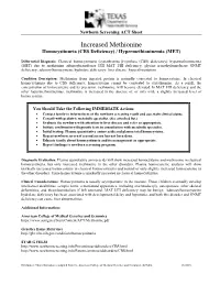 CBS, MET Act Sheet