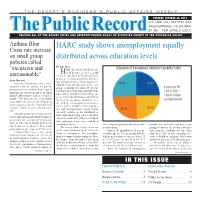 HARC Study Shows Unemployment Equally Distributed Across Education Levels