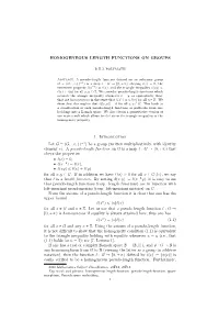 Homogeneous Length Functions on Groups