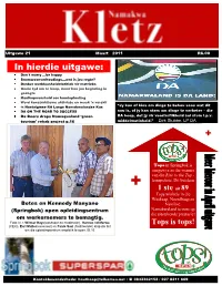 In Hierdie Uitgawe