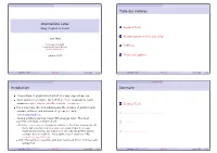 Intermediate Latex Using Graphics in Latex 1 Essential Tools