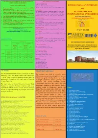 INTERNATIONAL CONFERENCE on AUTOMATION and COMPUTATIONAL ENGINEERING About the Conference