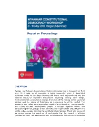 Report on Proceedings