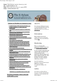 The E-Sylum V14#02, January 9, 2011