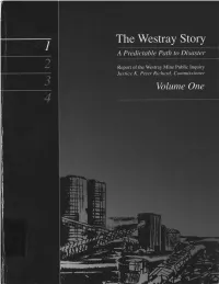Westray Story a Predictable Path to Disaster