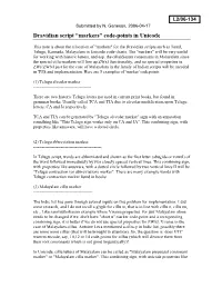 Dravidian Script “Markers” Code-Points in Unicode