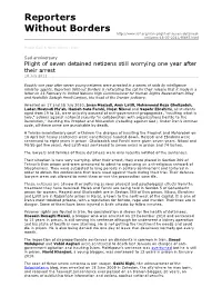 Plight of Seven Detained Netizens Still Worrying One Year After Their Arrest 18 July 2011
