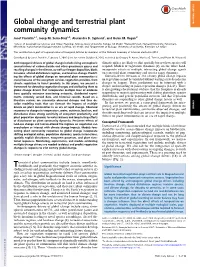 Global Change and Terrestrial Plant Community Dynamics