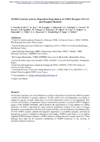 SUSD4 Controls Activity-Dependent Degradation of AMPA Receptor GLUA2 and Synaptic Plasticity