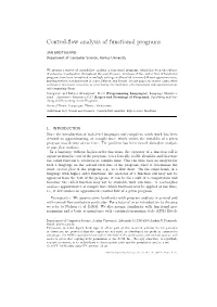 Control-Flow Analysis of Functional Programs