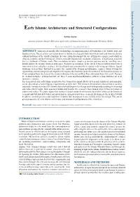 Early Islamic Architecture and Structural Configurations