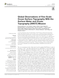 Global Observations of Fine-Scale Ocean Surface Topography with the Surface Water and Ocean Topography (SWOT) Mission