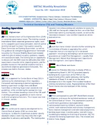 METAC Monthly Newsletter Issue No