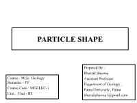 Particle Shape