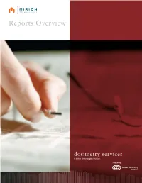 Reports Overview
