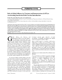Role of Global Alliance for Vaccines and Immunization (GAVI) in Accelerating Inactivated Polio Vaccine Introduction